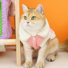 Pet Pink Lambs Wool Thickened Padded Windproof Cat   Dogs Coat For Autumn winter