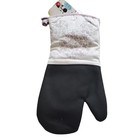 Disney Mickey Mouse Floral Oven Mitts 2pk Heat Resistant Cream Purple Spring