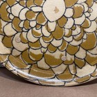 Vintage Mod Floral Fiberglass 15 5    Round Serving Tray Retro 60s 70s