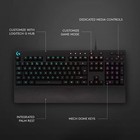 Logitech G213 920-009284 Wired Rgb Gaming Keyboard Clavier Gaming Rvb
