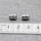 2pcs Of 925 Sterling Silver Leather Cord End Caps With Cloud Design For Bracelet