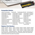 9 Cells Battery For Lenovo Thinkpad T410 T420 T510 T520 Sl410 Sl510 E40 E50 55  