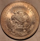 1948 Mexico 5   pesos     Brilliant Gem Quality     World Silver Coin Collection
