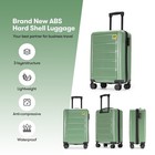 3 Piece Hardside Luggage Set Durable Lightweight Spinner Suitcases Travel Bags
