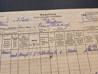1942 Third Reich Police Polizei Registration Wartime Document Ww2 Wwii German