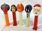 Pez Dispensers Mixed Lot Of 5 Santa  Wonder Woman  Bugz  Pumpkin  Black Skeleton