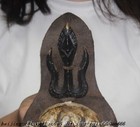 13 6 tibetan Buddhism Leather Painted Weird Grimace Mask Wall Mounted Pendant