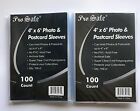 1000 Card Sleeves 4x6 Photo Postcard - Clear Trading Sports Cards Protectors