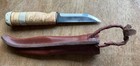 Nice Marttinni Finland Hunting Knife Antler Birch Handle Puuko