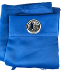 Blackout Window Drapes Blue 84  X 43  Panel Modern Grommet Curtains Set Of 2 New