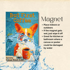 Corgi Coffee Magnet But First 4x6 Dog Tin Bar Funny Handmade Kitchen Gift Decor