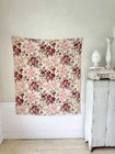 57x51 Antique French Fabric Large Scale Farmhouse Cottage Country Decor Wall Ar