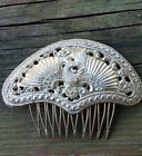 Art Nouveau Silver Decorative Hair Combs Pair