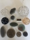 Vtg Lot Of 13 Metal Flower Frogs Flower Holders - Cage Hairpin Spike Glass
