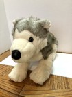 Build-a-bear Plush Siberian Husky Dog Magnetic Mouth 18in Gray White Read
