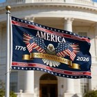 3 Ply 250 Years America Flag Double Sided Patriotic Eagle 3 X 5 Ft Anniversary