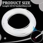 10 94 Yards Plastic Welt Cord Upholstery Piping 3mm Translucent Pvc Boning Mo   