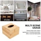 Square Wooden Tissue Box Decorative Desktop Paper Towel Box Cover Napkin Holder