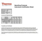 Thermo Scientific Nanodrop 2000 Laptop And Software Calibration And Warranty