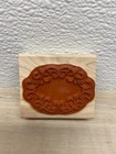 Stampin Up Wreath Wood Mounted Rubber Stamp