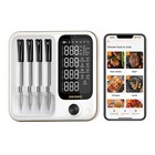 4-probe Wireless Meat Thermometer Three-mode Wifi Bluetooth Pre-alarm timer Bbq