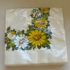 Vintage Hallmark 1960 s Floral Ephemera Daisy Luncheon Napkins Package Of 20 New