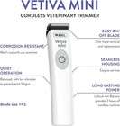 Professional Animal Vetiva Mini Cordless Veterinary Trimmer For Dogs  Cats   Pet