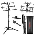 5core Music Stand For Sheet Music Portable Tripod Adjustable Folding Note Holder