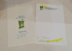 Vintage 60s  Holiday Inn Stationery With Envlp 10pc   Bag North Aurora Illinois