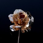 Lapel Pin Flower Gold Metal Men Women Wedding Suit Favors Pin  Groom Boutonniere