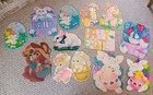 13 Vintage Easter Die Cut  Lot  Eureka Easter Decorations Lot