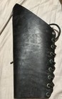 Vintage Leather Motorcycle Gauntlet Lace Up
