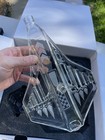 Kollea Spaceship Whiskey Decanter Set 700ml Clear Glass 4pc W  Stopper   Glasses