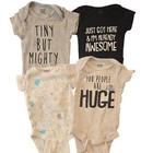 Bundle Of 9 Items Baby Boy 0-3m Short Sleeve Bodysuit Romper Novelty Cotton