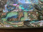 Mexican Hecho En Mexico Mosaic Abalone-style Shell Inlay Hinged Trinket Box