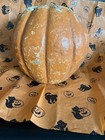 Antique Papier-m  ch   Pumpkin Large