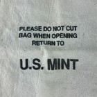 Us Mint Canvas Bank Money Bag  50 Cents Off White Gidc Vintage
