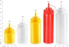 Squeeze Bottles  Plastic  Wide Mouth  clear  32 Oz  pack Of 6  
