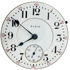 Antique 18s Elgin Double Sunk Pinstripe Mechanical Pocket Watch Movement 412 Usa