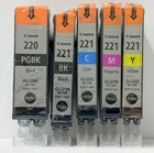 New Genuine Canon Pgi-220 Cli-221 Black Color 5pk Ink Cartridges