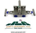 Richards Industrial Hex Valve 3-valve Manifold Em531d3399312 6000psi 1 2 npt New