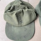 Vintage Lot Of 3  Us Military Field Hat Cap Usa Olive Green Genuine Diff Sizes