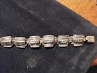 Vintage Mexico Taxco Sterling Silver Necklace Narvaez Abalone 925 Jewelry 15in
