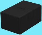 Ultimate Guard Twin Flip N Tray Black 160  Xenoskin Monocolor Deck Case Card Box