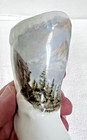 Antique 1900s Mt Hood Oregon Scene Souvenir Figural Porcelain Boot Germany
