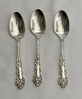  6  1847 Rogers Bros A1 Demitasse Silverplate Spoons Vintage Charter Oak  4193