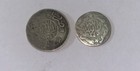 2 Coins 1926 Ah1345 1344 Yemen Silver 1 20  1 10 Riyal  Imam Yahya   Rare
