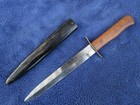 Rare Original Ww2 German Luftwaffe Fighting Knife Boot Dagger And Scabbard