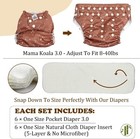 Mama Koala 3 0 Pocket Cloth Diapers For Babies With Awj Lining 6 Pack With 6    