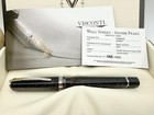 Visconti Wall Street Limited Edition Grey Pearl Celluloid Fountain Pen M 23k